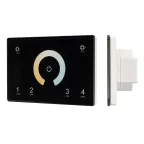 Панель Sens SMART-P81-MIX Black (230V, 4 зоны, 2.4G) (Arlight, IP20 Пластик, 5 лет) | 028401 | Arlight