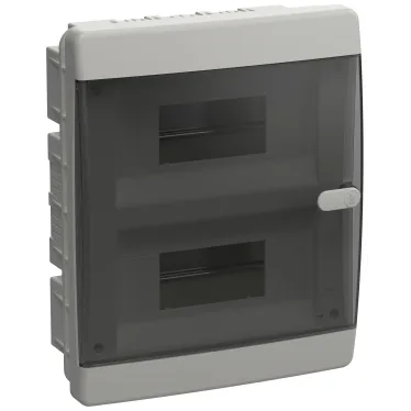 UNION Compact Корпус пласт. ЩРВ-П-18 IP41 черн. пр. дв. | UIC-KP12-V-18-41-K01 |  IEK