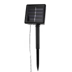 Гирлянда светодиодная на солнечной батарее "Звезды" 12 LED ТЕПЛЫЙ БЕЛЫЙ 1,2 метра | 303-070 | NEON-NIGHT