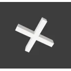 Светодиодный светильник X-line X-образный 30 Вт 4000 К 532x500x100 мм белый муар и торцевыми крышками (4 шт.) | V1-R0-1XX23-02OP0-4003040 | VARTON