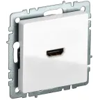 BRITE Розетка HDMI РHDMI-0-БрБ белый