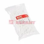 Дюбель-хомут нейлоновый 6-12мм. прямоугольный. белый (100 шт/уп)