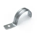Скоба металлическая однолапковая усиленная противопожарная СМОУ d38-40 мм отв. d 6,5 мм (50 шт/уп)