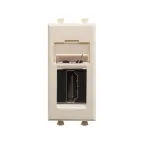 Avanti HDMI розетка ''Ванильная дымка'' модульная, тип А-А, 1 модульная