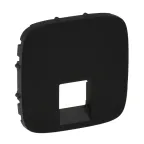 Valena ALLURE Лицевая панель для одиночных телефонных/информационных розеток Антрацит