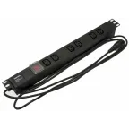 Блок розеток для 19д шкафовгоризонтальный с выключателем