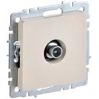 BRITE Розетка TV проходная РТВ10-0-БрКр бежевый