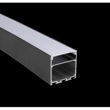 Профиль для светодиодной ленты PAL 5050-BLACK (комплект) накладной 2м анод.с подвесом Jazzway