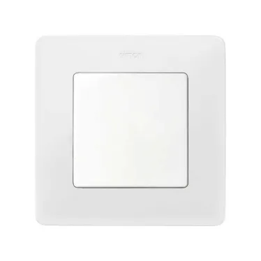 Рамка на 1 пост белый с основанием цвета тростниковый сахар S82 Detail