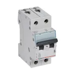 Автоматический выключатель TX? 6000 - 10 кА - тип характеристики C - 2П - 230/400 В~ - 6 А - 2 модуля