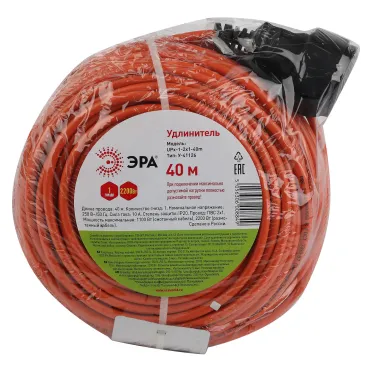Удлинитель силовой UPx-1-2x1-40m-IP44 в бухте б/з 40м 1 гн ПВС 2х1 UPx-1-2x1-40m-IP44
