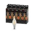 Лампа светодиодная F-LED BXS-9W-827-E14 (филамент, свеча на ветру, 9Вт, тепл, E14) (10/100/4000)