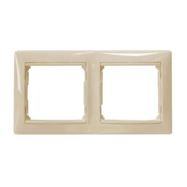 VALENA Рамка 2 поста горизонтальная слоновая кость