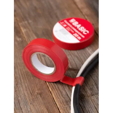 Изолента класс В(общего применения) 0.13х15мм 20м красная Simple