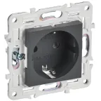 SKANDY Розетка с заземлением без защитных шторок 16А SK-R05T титан IEK