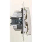 GLOSSA Переключатель одноклавишный схема 6 перламутр в рамку