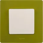 Выключатель одноклавишный, белый винтовые зажимы 10АХ