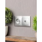 Валенсия Рамка 2-местная сталь