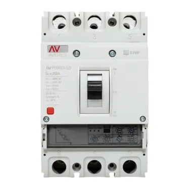 Выключатель автоматический AV POWER-2/3 250А 50кА ETU2.0