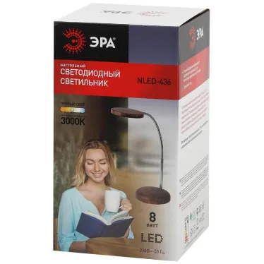 Светильники настольные NLED-436-8W-WOOD ''дерево'' наст.светильник