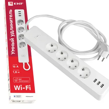 Умный удлинитель Connect Wi-Fi c USB