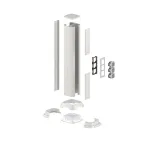 Колонна алюминиевая 710 мм серый металлик