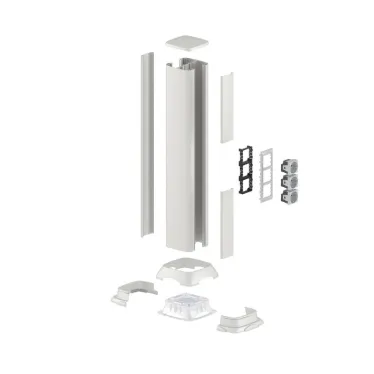 Колонна алюминиевая 710 мм серый металлик