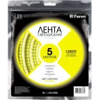 Лента светодиодная LEDх60/м 5м 4.8w/m 12в желтый
