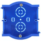 Подрозетник промежуточный UniPost 68х45мм для твердых стен синий IP30 (160/3200)