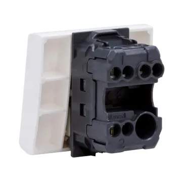 VIVA Выключатель однополюсный 2 модуля белый