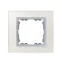 Рамка на 1 пост, S82N, серебро - алюминий (стекло)