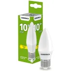 Лампа светодиодная C35 свеча 10Вт 230В 3000К E27 GENERICA