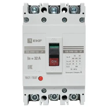 Выключатель автоматический ВА-99М 100/32А 3P 35кА PROxima