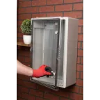 Бокс пластиковый с монтажной платой прозр. дверь 600х400х200 мм IP65 PROxima