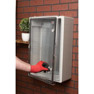 Бокс пластиковый с монтажной платой прозр. дверь 600х400х200 мм IP65 PROxima