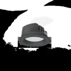 Светильник светодиодный DL-PRO круглый встраиваемый 144х71 мм 20W 4000K IP65 диаметр монтажного отверстия 125-135мм черный RAL9005