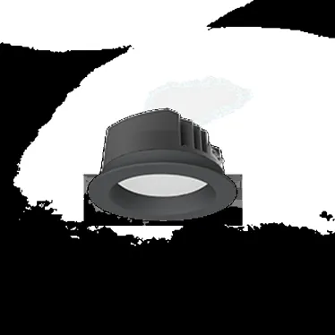 Светильник светодиодный DL-PRO круглый встраиваемый 144х71 мм 20W 4000K IP65 диаметр монтажного отверстия 125-135мм черный RAL9005