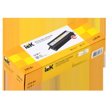 Драйвер LED ИПСН-PRO 100Вт 12 В блок- шнуры IP67 IEK