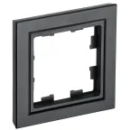 BRITE Рамка 1 пост РУ-1-БрЧ черный