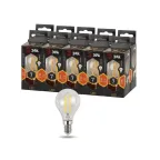 Лампа светодиодная филаментная F-LED P45-7W-827-E14 (филамент, шар, 7Вт, тепл, E14 (10/100/2400)