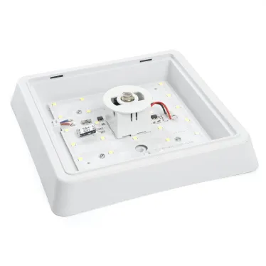 Светильник светодиодный ДБО-20w с датчиком 6500К 1600Лм квадратный белый