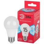 Лампа светодиодная A60-15W-840-E27 R диод, груша, 15Вт, нейт, E27