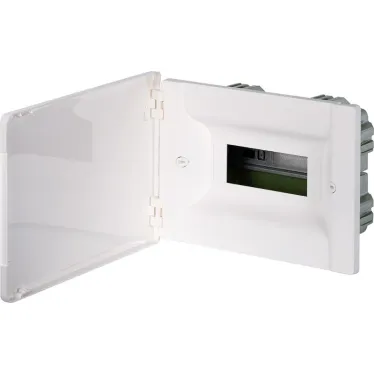 Щит распределительный встраиваемый ЩРв Practibox3 1х8м земля+нейтраль белая дверь