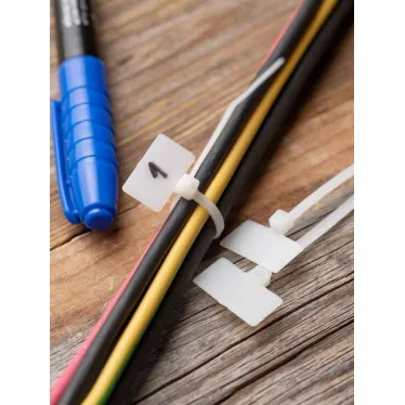 Хомут нейлоновый с маркировочной площадкой 2.5х110 Simple (100шт)