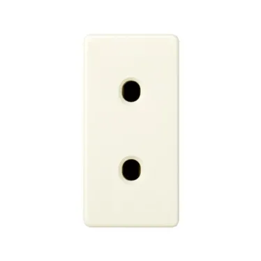 Розетка 2P узкая под вилку CEE 7/16 16А 250В S27 слоновая кость