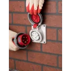 Розетка стационарная внутренняя угловая 4152 3Р+РЕ+N 16А 380В IP67 PROxima