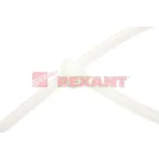 Хомут-стяжка кабельная нейлоновая 80x2,5 мм, белая, упаковка 100 шт, REXANT