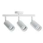 Светильник ДБО 3хGU10 без ламп наклонный белый