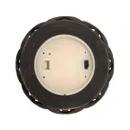 Декоративный фонарь со свечкой, плетеный корпус, бронза, размер 14х14х16,5 см, цвет теплый белый | 513-055 | NEON-NIGHT