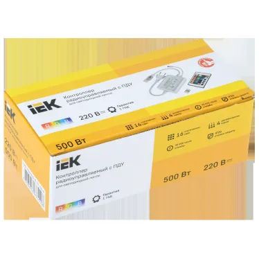 Контроллер с ПДУ ИК RGB 3 канала 220В 1А 500Вт IEK